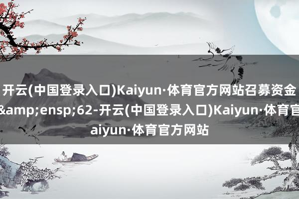 开云(中国登录入口)Kaiyun·体育官方网站召募资金总和为&ensp;62-开云(中国登录入口)Kaiyun·体育官方网站