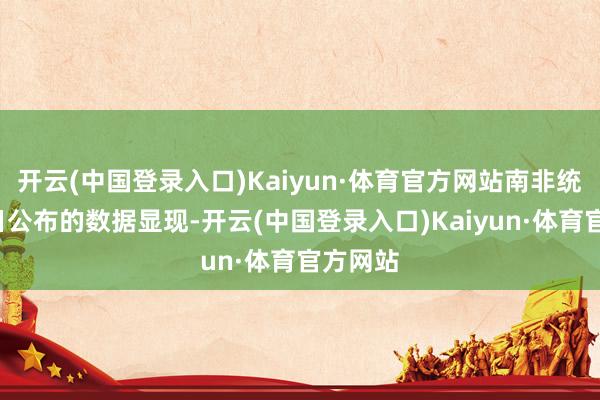 开云(中国登录入口)Kaiyun·体育官方网站南非统计局4日公布的数据显现-开云(中国登录入口)Kaiyun·体育官方网站