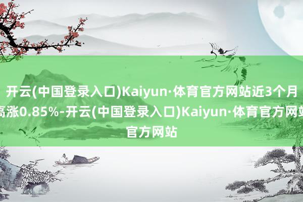 开云(中国登录入口)Kaiyun·体育官方网站近3个月高涨0.85%-开云(中国登录入口)Kaiyun·体育官方网站